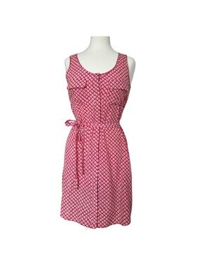 GAP Button Front Sleeveless 4th of July Sundress with Lantern Print XS